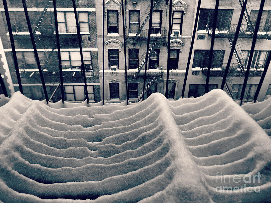 Surfs Up New York - Winter in New York Photograph by Miriam Danar