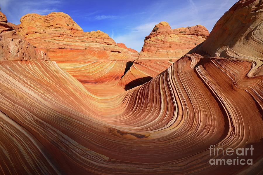 Unique Sandstone Patterns of The Wave in Arizona Photograph by Tom Schwabel