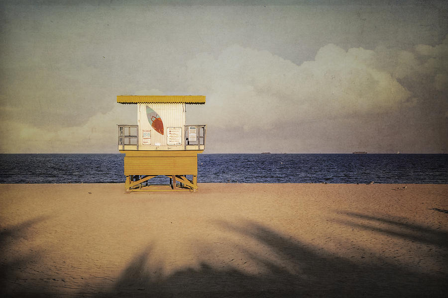 Miami Photograph - Surfs up w textures by Eduard Moldoveanu