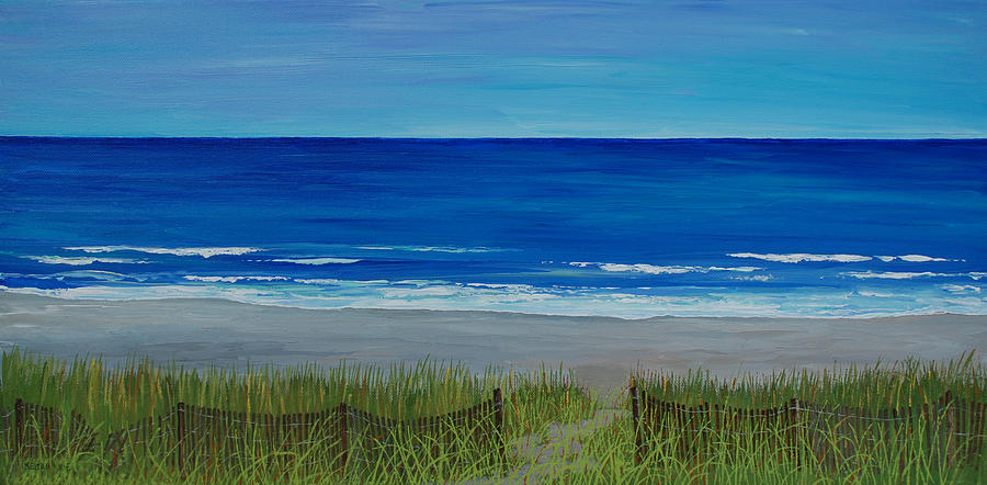 Surfside Path Painting by Keith Wilkie