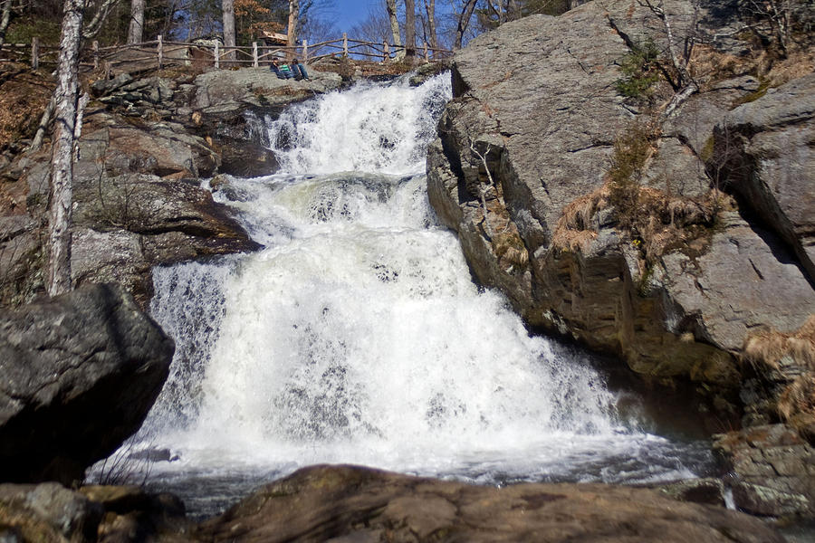 Waterfall Photograph - Surge of Spring by Gerald Mitchell