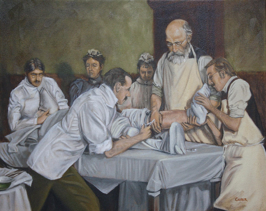 Surgery 1900 Painting by Todd Cooper