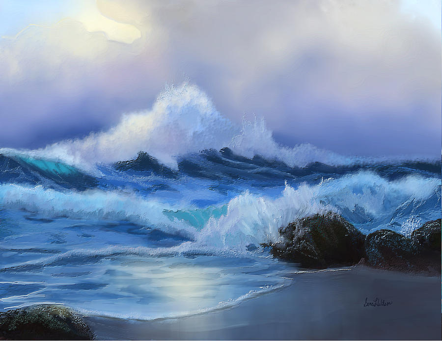 Surging Tide Painting by Sena Wilson