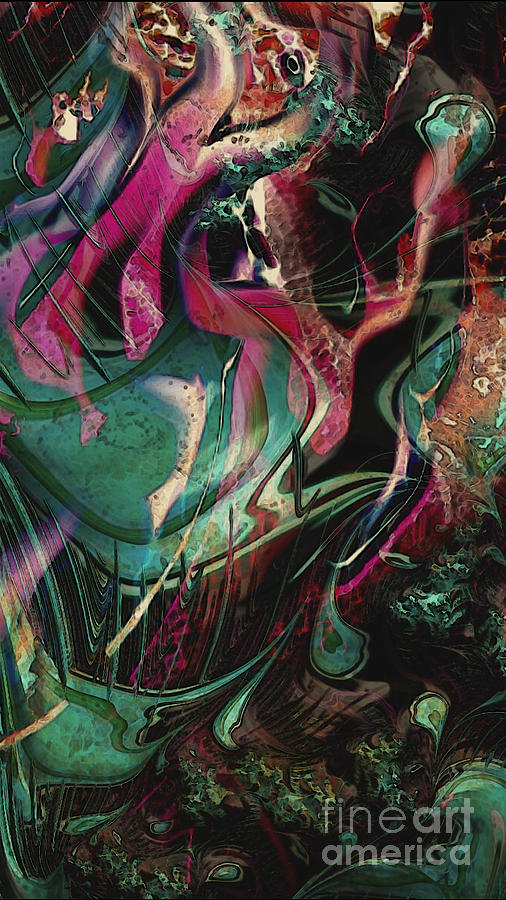 Surreal Abstract Painting by JD Poplin