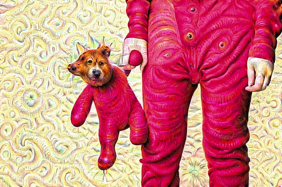 Surreal And Trippy Pink Deep Dream Picture Digital Art
