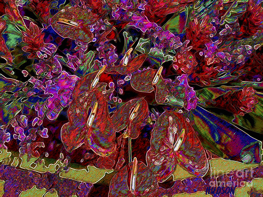 fine art photography - Floral Bouquet Painting by Sharon Hudson