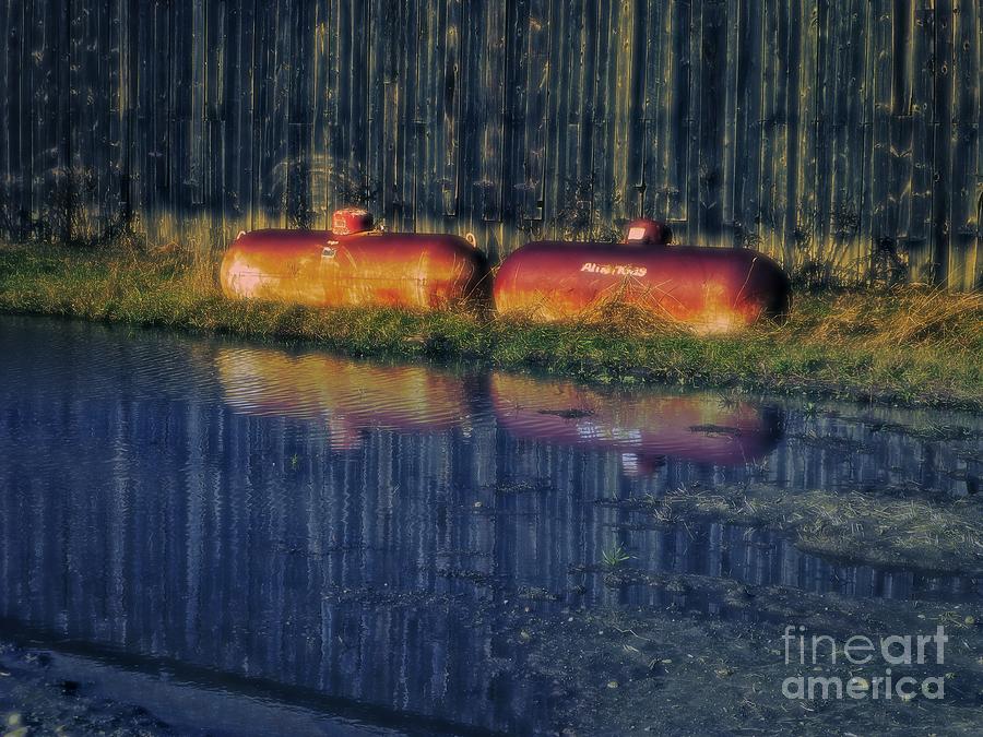 Surreal Propane Tanks Photograph by Dee Flouton