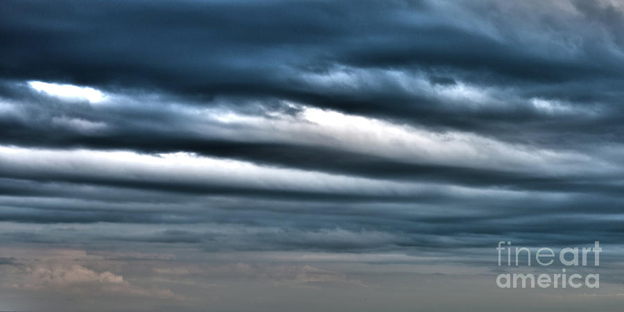 Surreal Storm Clouds Panorama Photograph