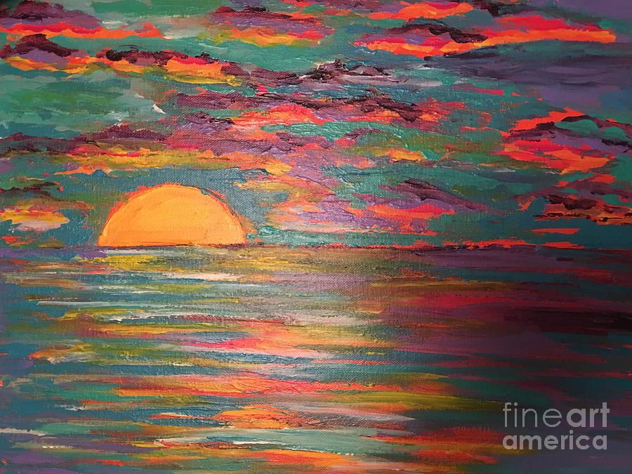 Surreal Sunset Painting