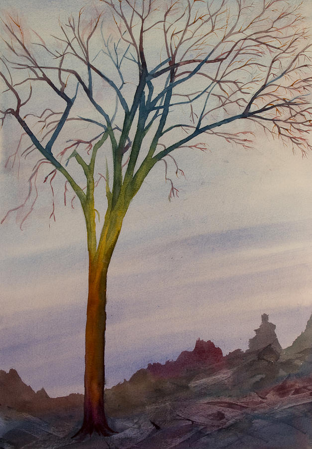 Abstract Painting - Surreal Tree No. 2 by Debbie Homewood Abstract Painting - Surreal Tree No. 2 by Debbie Homewood