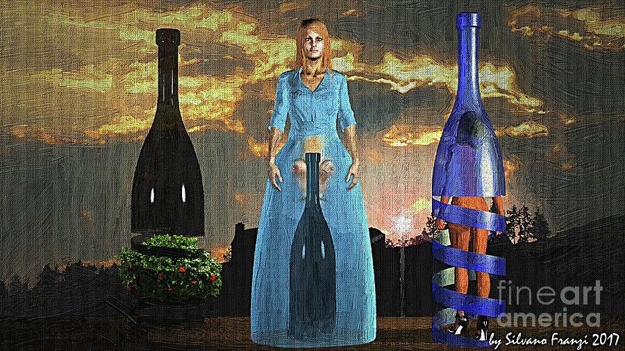 Surrealism bottled Digital Art by Silvano Franzi