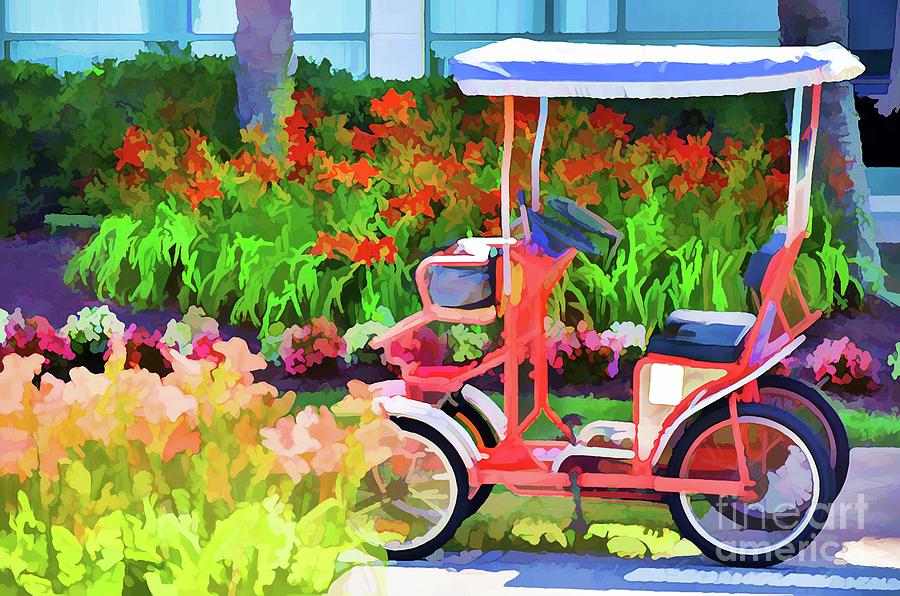 Surrey Bikes 1 Painting by Jeelan Clark