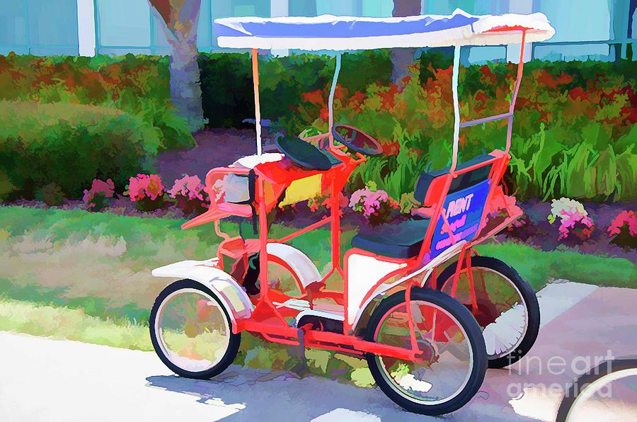 Surrey Bikes 2 Painting by Jeelan Clark