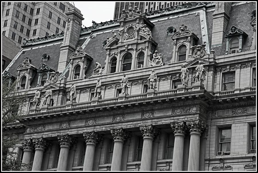 Surrogates Courthouse Sculptures Manhattan Photograph By Nick Difi