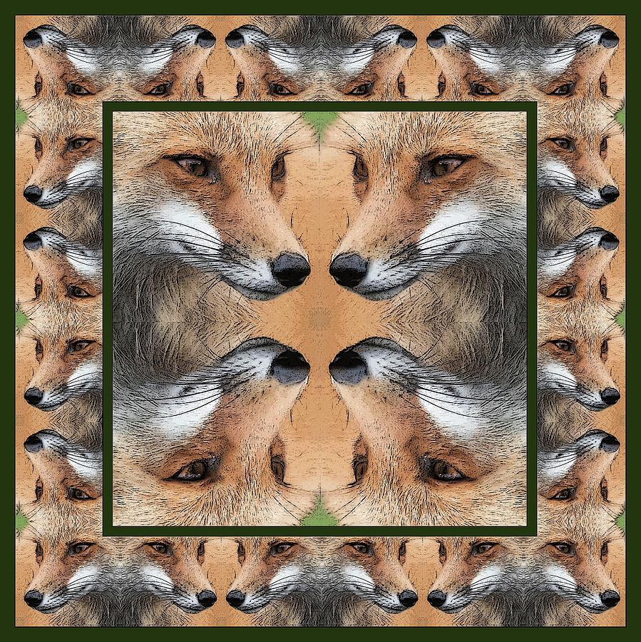 Nature Photograph - Surrounded By Foxes by Rhoda Gerig