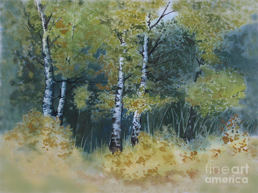 Surrounded By Greenery Painting by Diane Ellingham