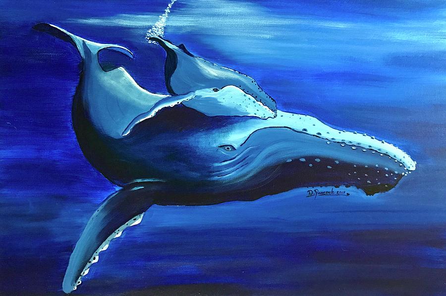 Surviving The Deep Painting by Deborah Peacock - Fine Art America