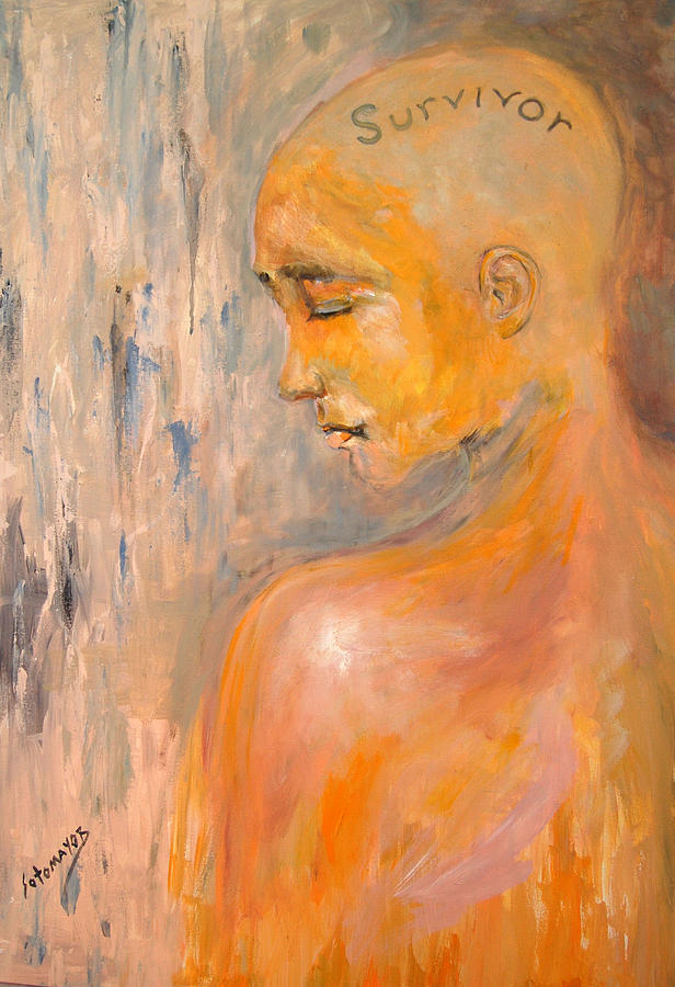Portrait Painting - Survivor by Gladiola Sotomayor