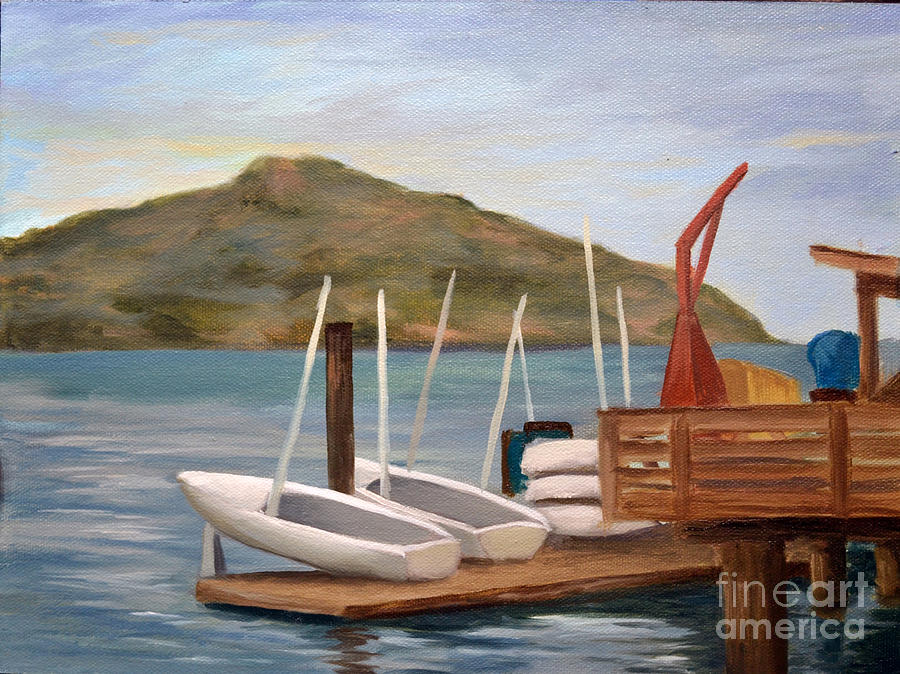 San Francisco Painting - Susalito Dock by Santiago Perez