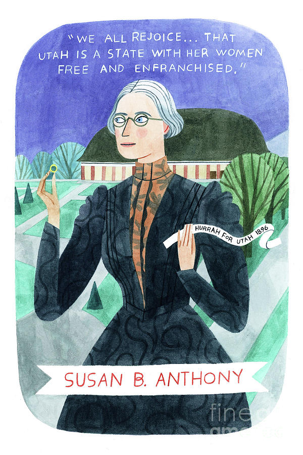 Susan B. Anthony Painting by Better Days | Fine Art America