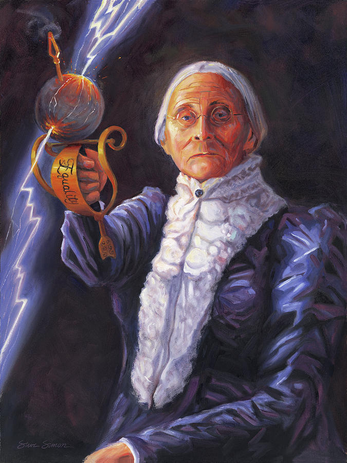 Susan B. Anthony Painting by Steve Simon