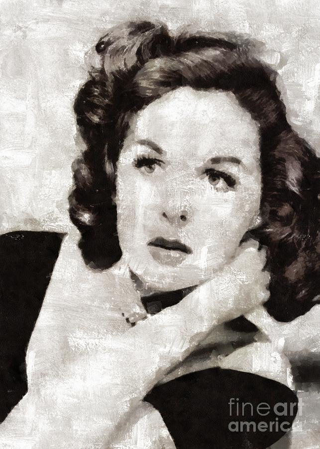 Susan Hayward, Vintage Actress by Mary Bassett Painting by Esoterica ...