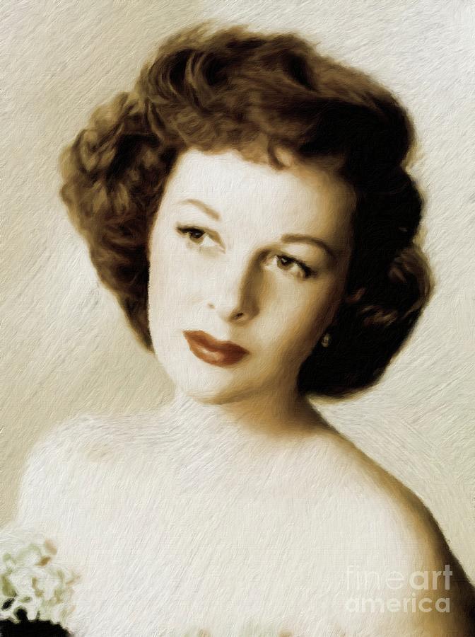 Susan Hayward, Vintage Actress Painting By Esoterica Art Agency