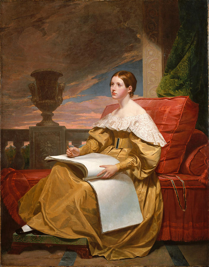 Famous Paintings Painting - Susan Walker Morse. The Muse by Samuel Finley Breese Morse