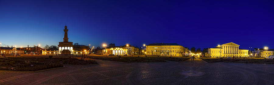 Susanin Square in Kostroma Photograph by Alexey Stiop