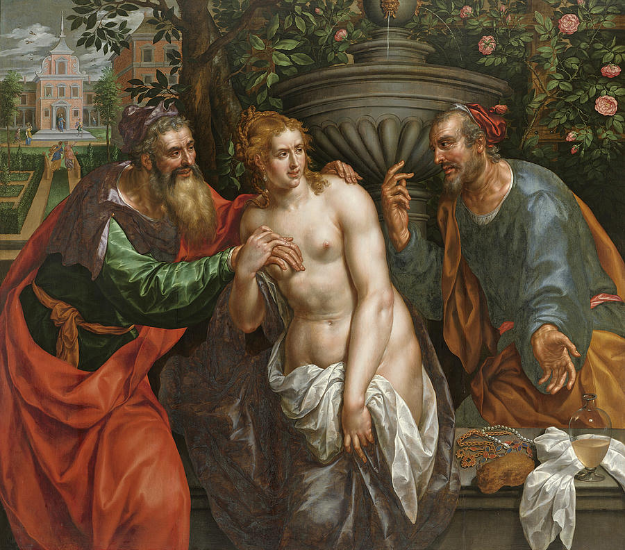 Susanna and The Elders Painting by Hendrick de Clerck