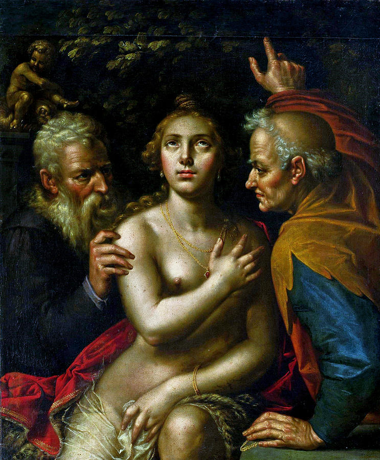 Susanna and the Elders Painting by Hendrik Goltzius