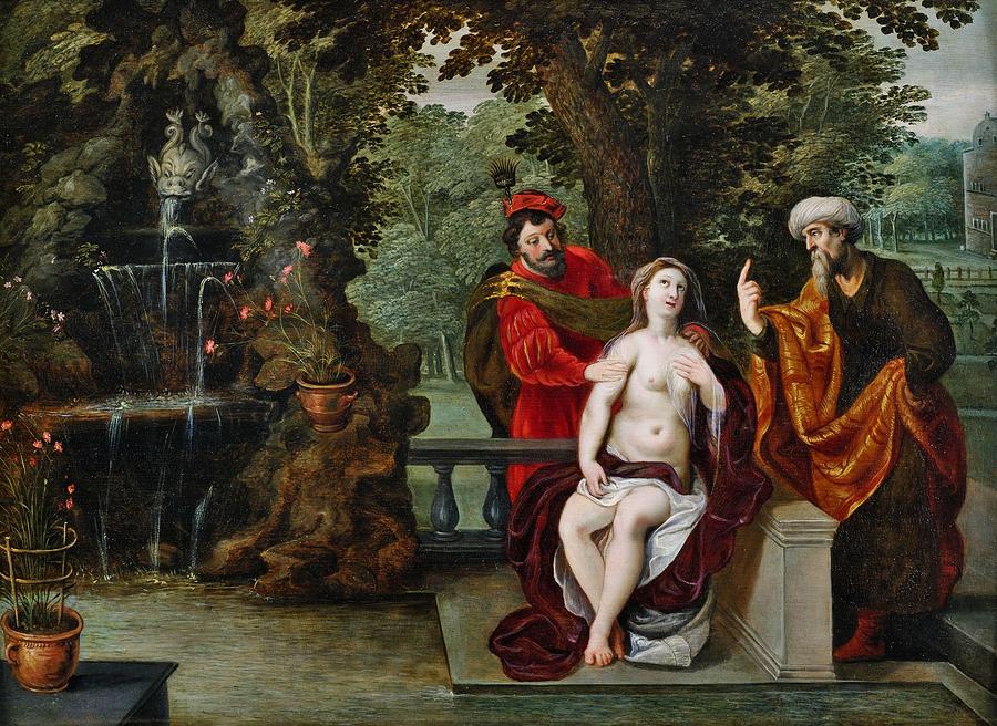 Susanna and the Elders Painting by Jan Brueghel the Younger