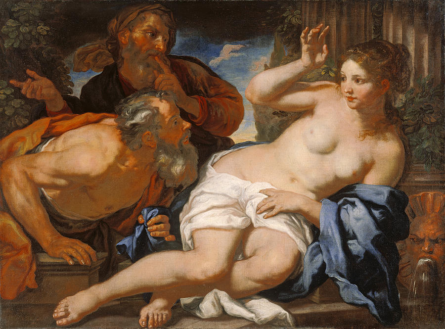 Susanna And The Elders Painting by Johann Carl Loth