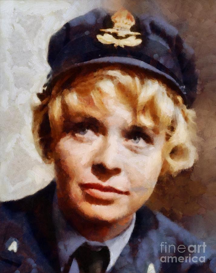 Hollywood Painting - Susannah York, Vintage Actress by Esoterica Art Agency