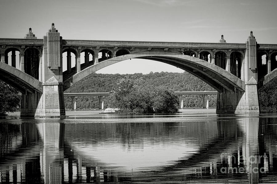 Susquehanna River Bridges  Photograph by Olivier Le Queinec