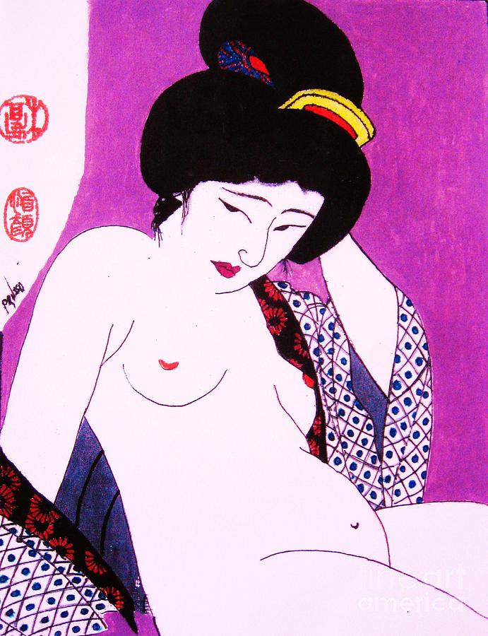 Sutekina Geisha San Painting by Thea Recuerdo
