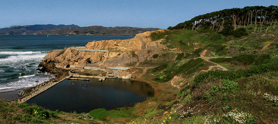 Sutro Baths San Francisco Panorama Photograph by Bonnie Follett