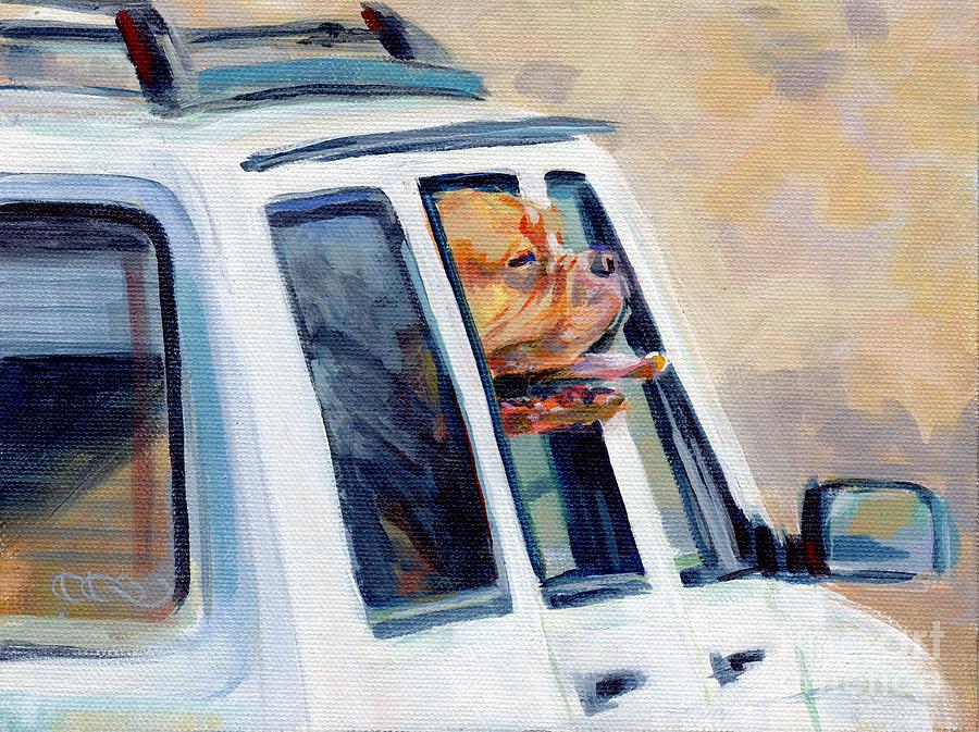 Mastiff Painting - SUV Ammo by Kimberly Santini