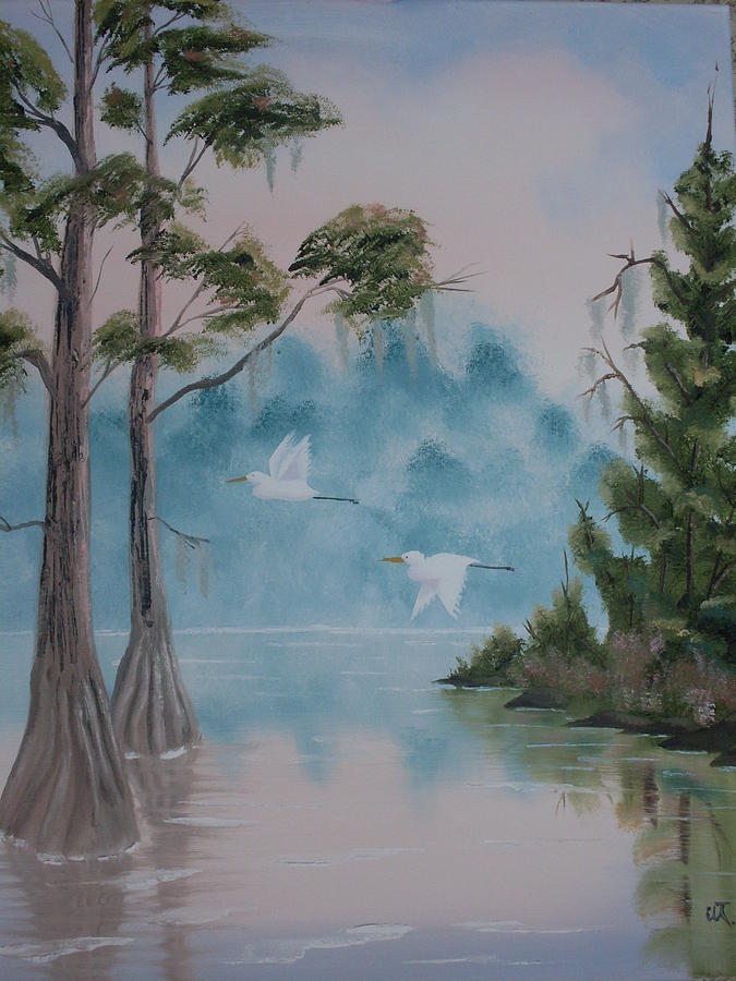 Suwannee Bayou Painting by Warren Thompson