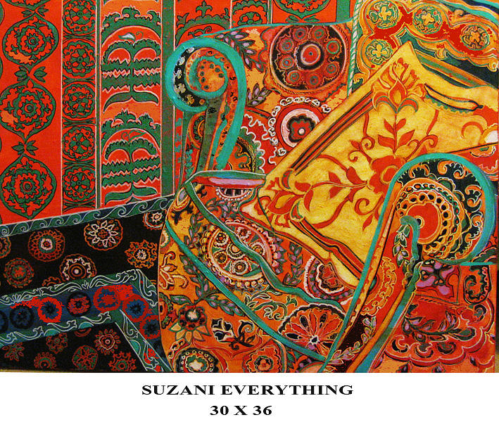 Suzani Everything Painting by Linda Arhurs