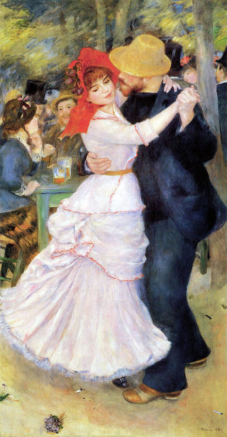 Suzanne Valadon - Dance at Bougival Painting by Pierre-Auguste Renoir