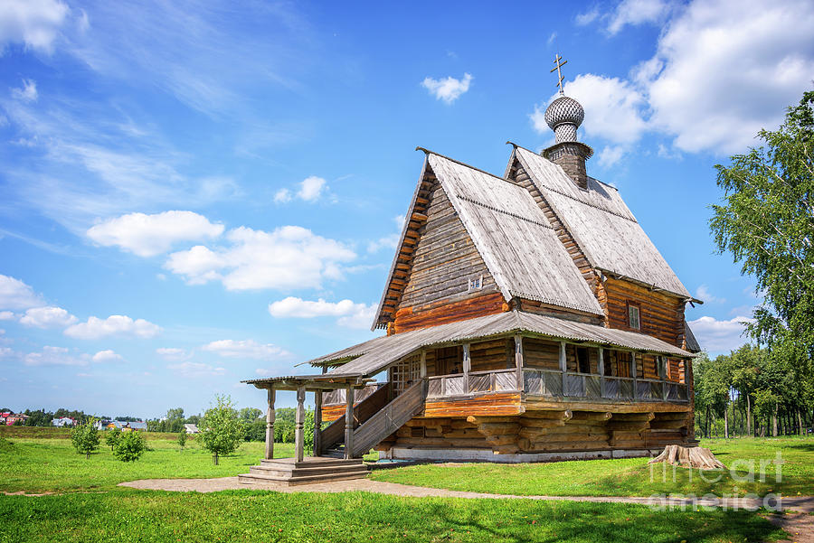 Wooden church in Suzdal, Russia Photograph by Delphimages Photo Creations