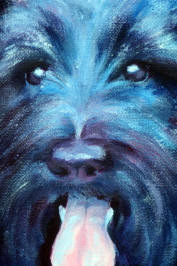 Dog Painting - Suzie by Fiona Jack   