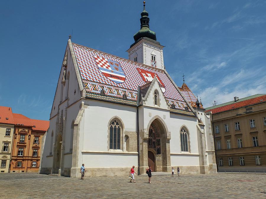 Zagreb Photograph - Sv Marko Church Zagreb City Croatia by Olga Kurygina Zagreb Photograph - Sv Marko Church Zagreb City Croatia by Olga Kurygina