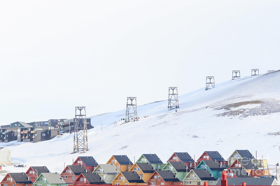 Svalbard colourful houses Photograph by Arild Lilleboe