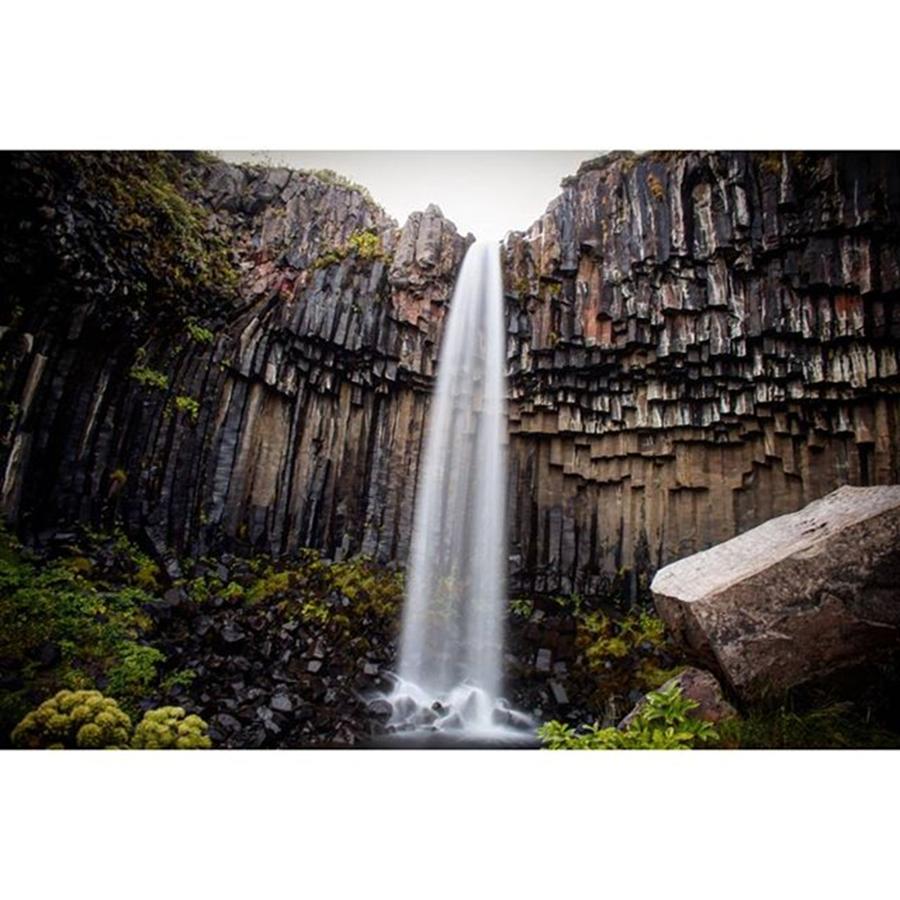 Waterfall Photograph - Svartifoss - The black Waterfall by Xpressionate Fotography