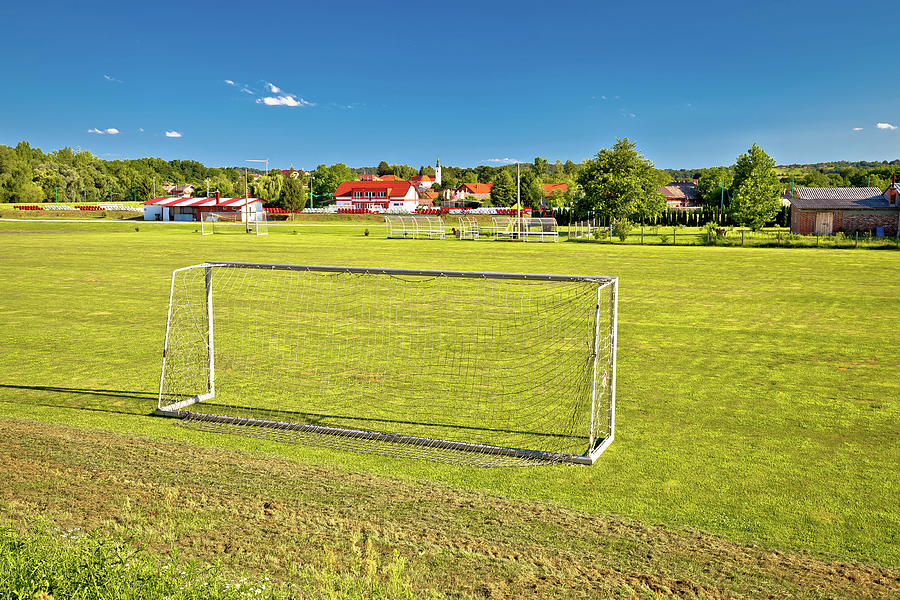 Sveti Martin na Muri village and soccer field view Photograph by Brch Photography