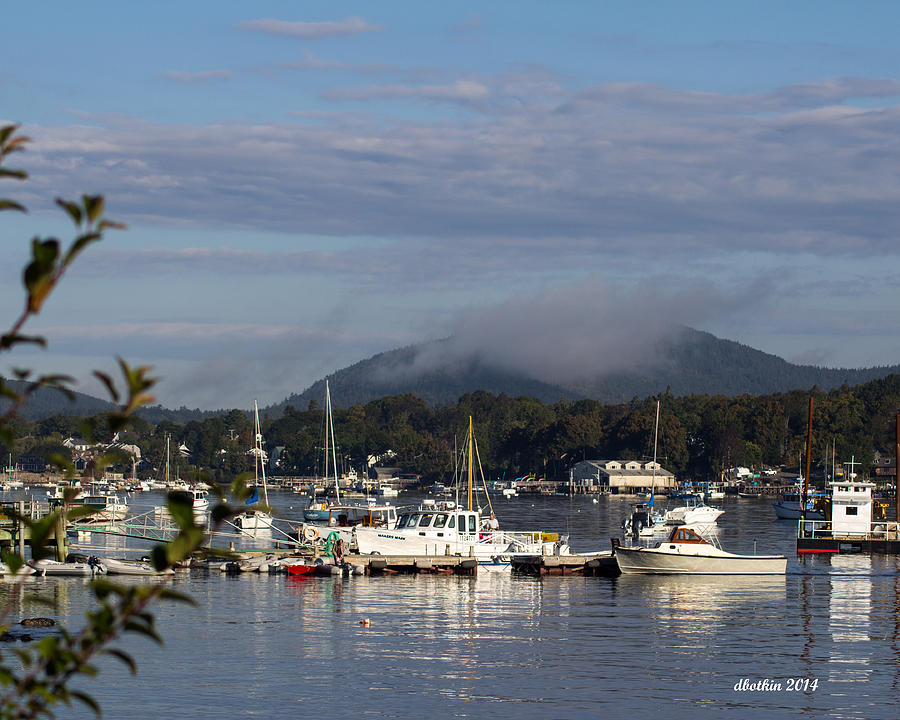SW Harbor Foggy Morning Photograph by Dick Botkin