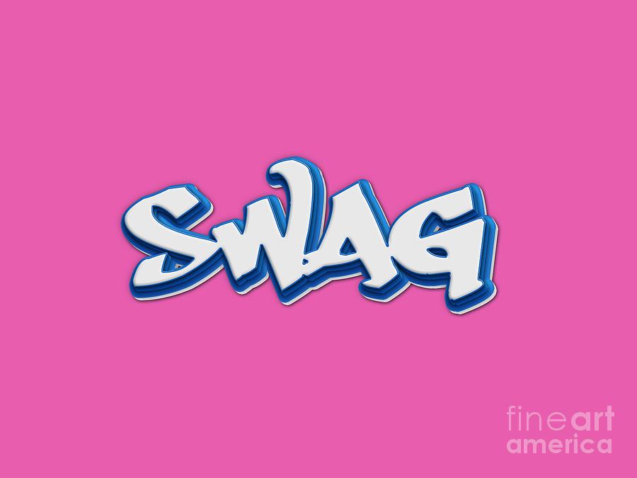 Swag Digital Art - SWAG tee by Edward Fielding