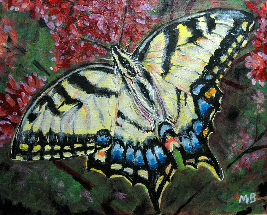Butterfly Painting - Swallow Tail Butterfly by Mike Benton